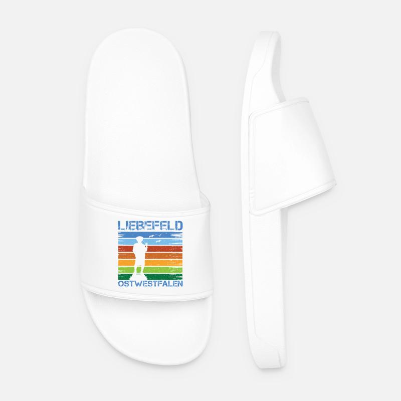 Liebefeld ❤ Leineweber - Men’s Pool Sliders - white