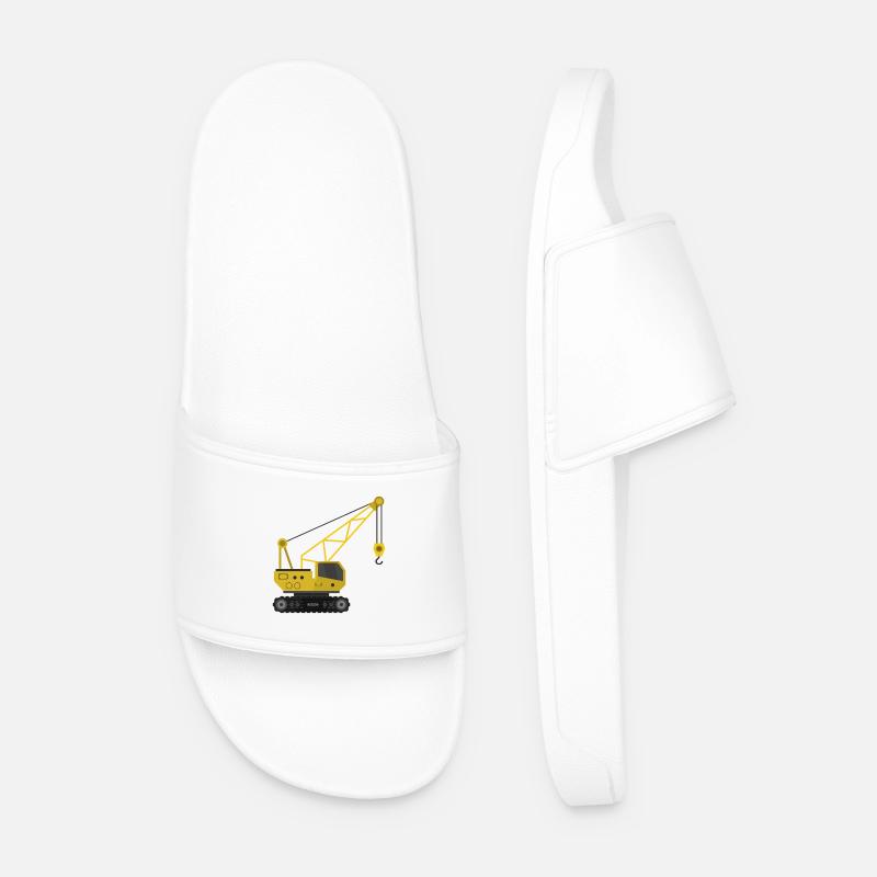 Kranich - Männer Badelatschen - Weiß