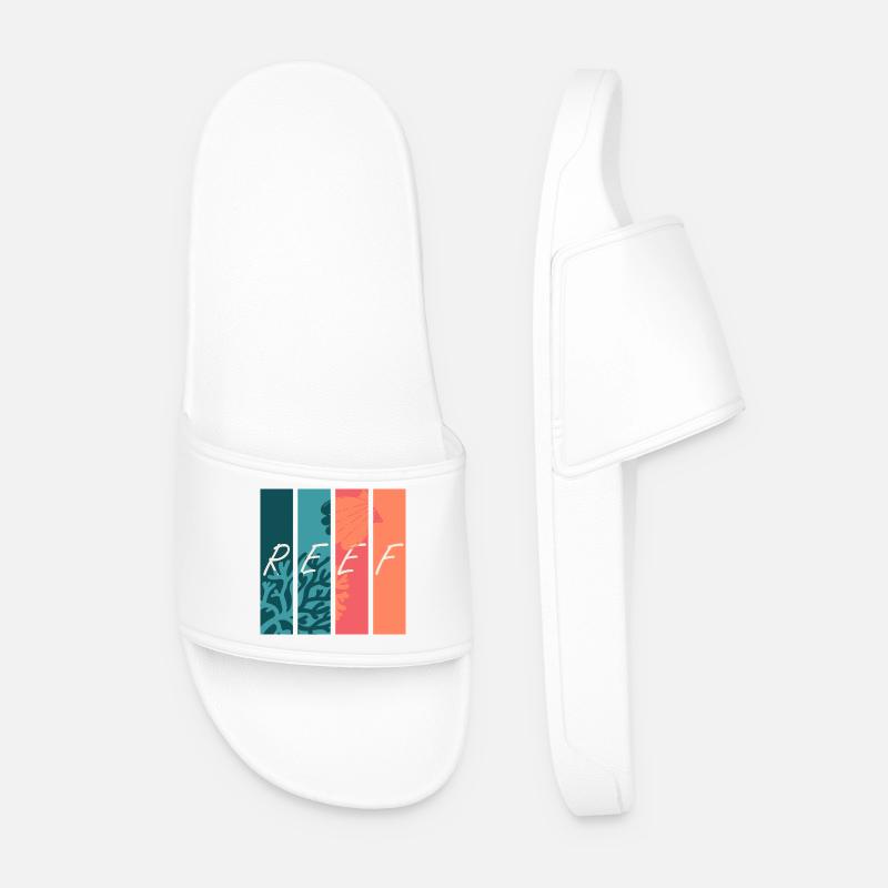 Reef Vibes - Männer Badelatschen - Weiß