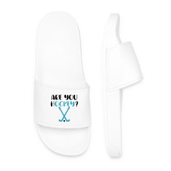 Ok Hockey - pun Ok - Men’s Pool Sliders - white - Front