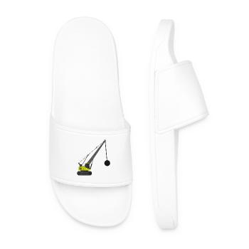 Grue à billes de démolition - Claquettes Homme - blanc - Devant
