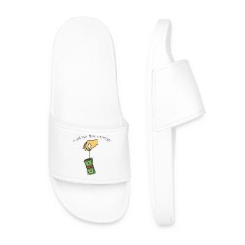 Follow the money - Men’s Pool Sliders - white - Front