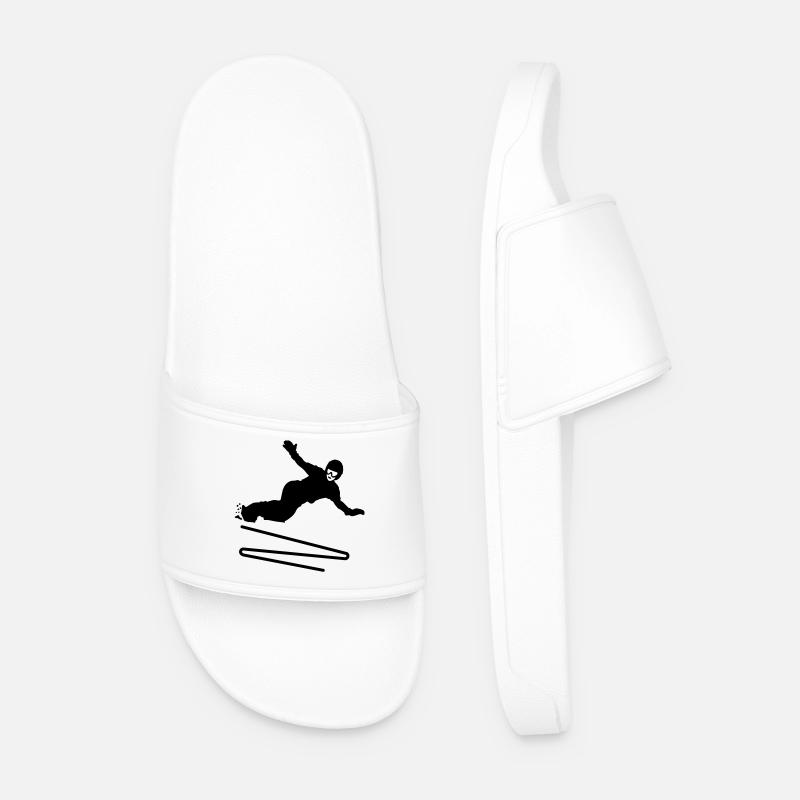 Snowboard - Männer Badelatschen - Weiß