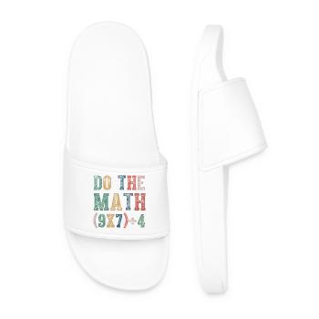 Do The Math 67 Meme Funny Six Seven - Männer Badelatschen - Weiß - Vorne