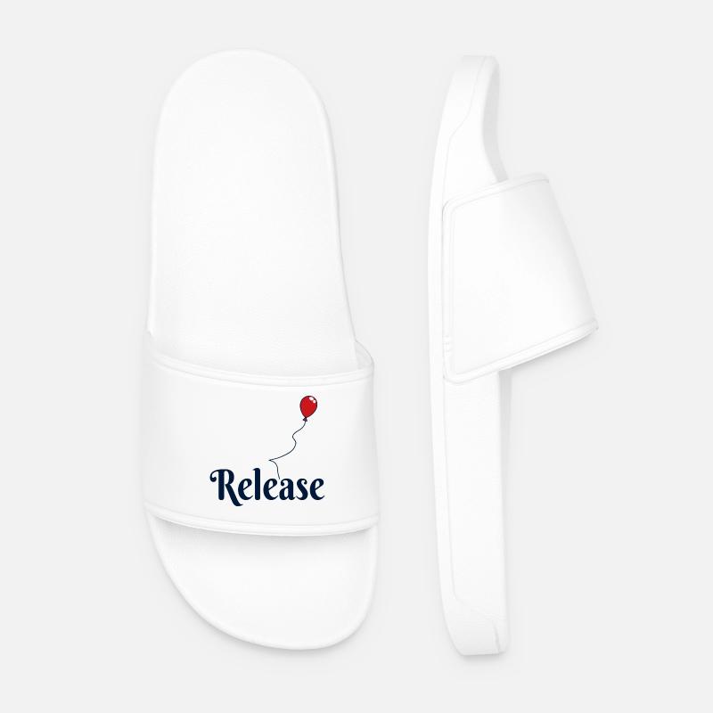 Release Loslassen Luftballon - Männer Badelatschen - Weiß