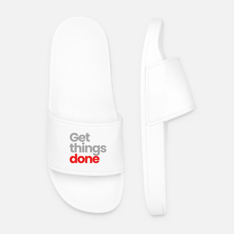 Get Things Done - Männer Badelatschen - Weiß