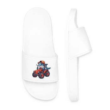 Éleveur de tracteurs dauphins - Claquettes Homme - blanc - Devant
