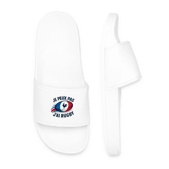 I can't I have rugby - Men’s Pool Sliders - white - Front