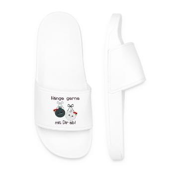 Christmas Baubles Christmas Friends - Men’s Pool Sliders - white - Front