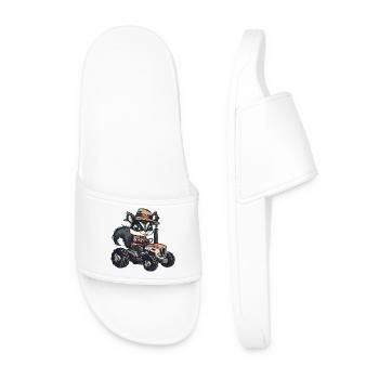 Éleveur de tracteurs moufettes - Claquettes Homme - blanc - Devant