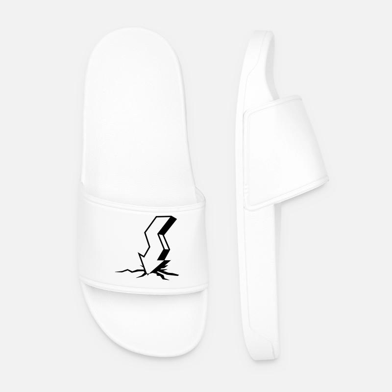 Börsenkrach - Männer Badelatschen - Weiß