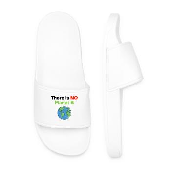 There Is No Planet B – Act Now, Umwelt, Demo - Männer Badelatschen - Weiß - Vorne