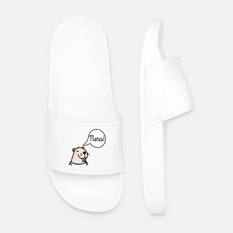 Danke, Capybara. - Männer Badelatschen - Weiß