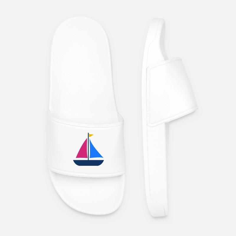 Segelboot - Männer Badelatschen - Weiß