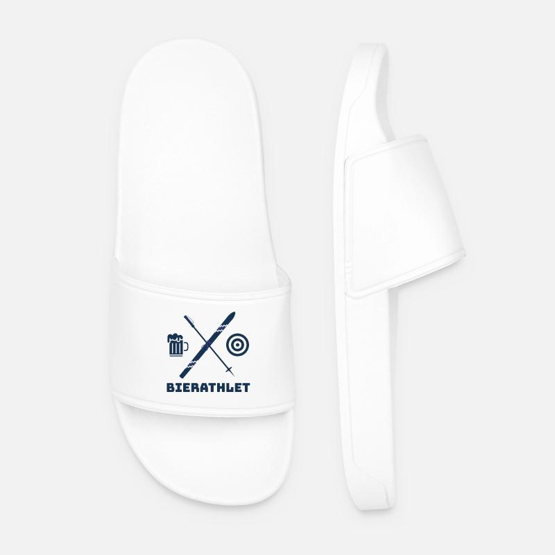 BIERATHLET  - Männer Badelatschen - Weiß