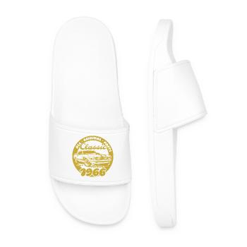 60th Birthday - Classic Musclecar 02/1966 - Men’s Pool Sliders - white - Front