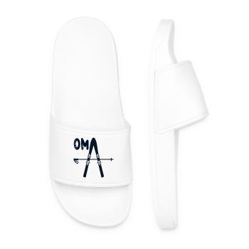 Granny Skiing Ski - Men’s Pool Sliders - white - Front
