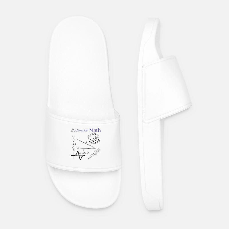 Its time for math - Männer Badelatschen - Weiß