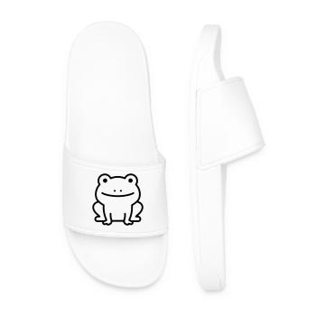 grenouille - Claquettes Homme - blanc - Devant