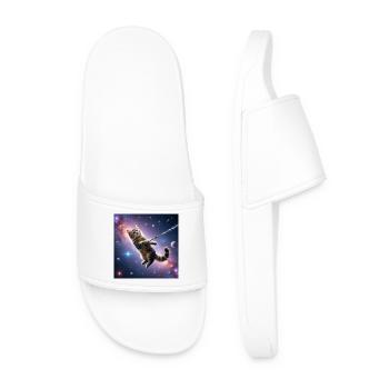 Chat dans l’espace - Claquettes Homme - blanc - Devant