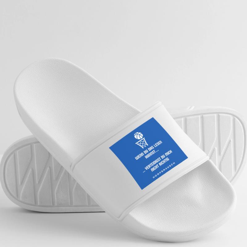 Lesen oder Verteidigen Spruch Hoopsrausch Männer Badelatschen