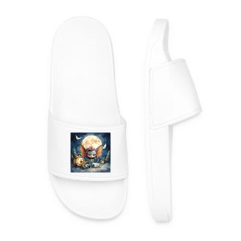 Night Fairy with Lunar Wings - Men’s Pool Sliders - white - Front