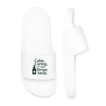 Homeopathy Calm Caring Drops Away Professional  - Men’s Pool Sliders - white - Front