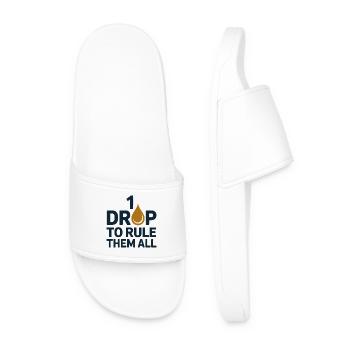 Homeopathy 1 Drop To Rule Them All Professional  - Men’s Pool Sliders - white - Front