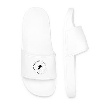 Astronaut with moon phases and stars - Men’s Pool Sliders - white - Front