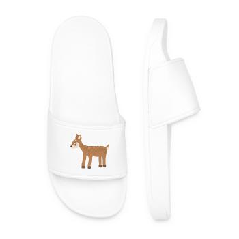 Charme Bois de Faon Dots - Claquettes Homme - blanc - Devant