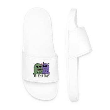 Duo d’amour extraterrestre - Claquettes Homme - blanc - Devant