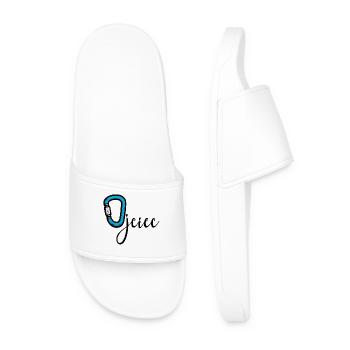 Climbing Hiking Father - Men’s Pool Sliders - white - Front