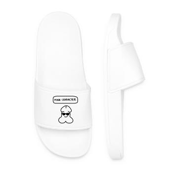 Émoticon drôle de personnage principal Junior - Claquettes Homme - blanc - Devant