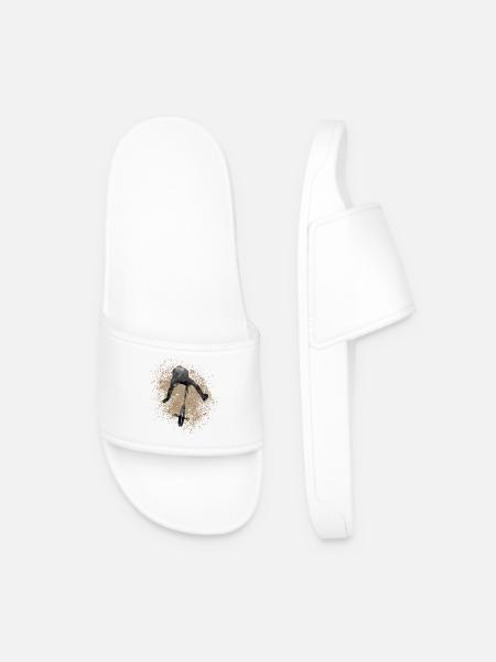 Unicycle | Style libre monocycle - Claquettes Homme - blanc