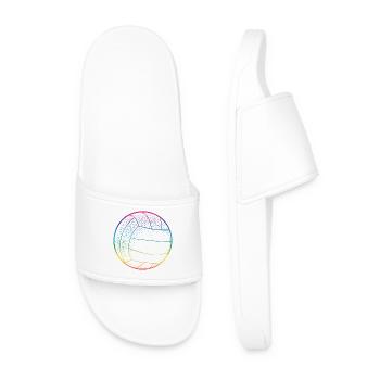 Volleyball Arc-en-ciel - Claquettes Homme - blanc - Devant
