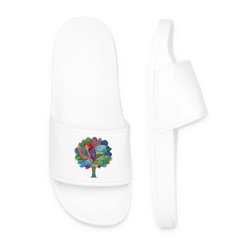 Arbre de Magie des Couleurs - Claquettes Homme - blanc - Devant