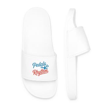 Artistic Cycling My Pedals Know The Rhythm Pro  - Men’s Pool Sliders - white - Front