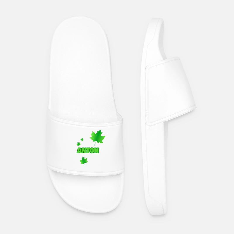 Baum Anton - Männer Badelatschen - Weiß