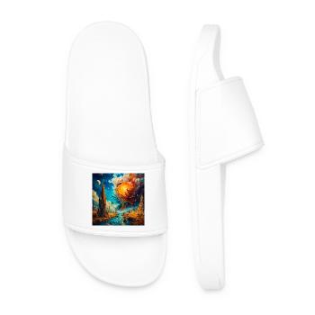 Cité Astrale et Torsion Solaire - Claquettes Homme - blanc - Devant