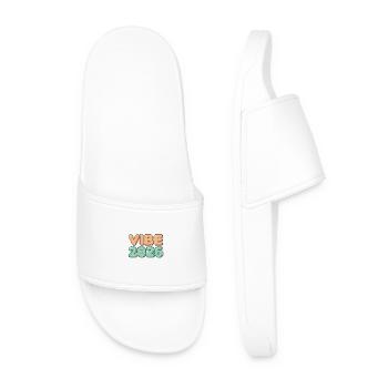 Vibe 2026 graduation from high school - Men’s Pool Sliders - white - Front