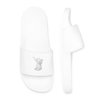 Cute Little Elephant. - Men’s Pool Sliders - white - Front