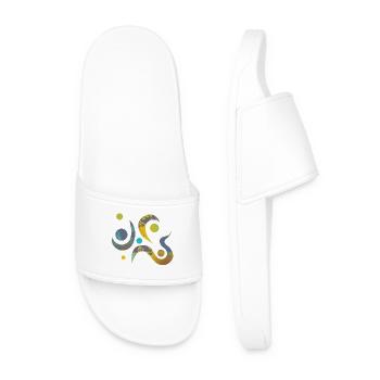 Yoga design_17 - Men’s Pool Sliders - white - Front