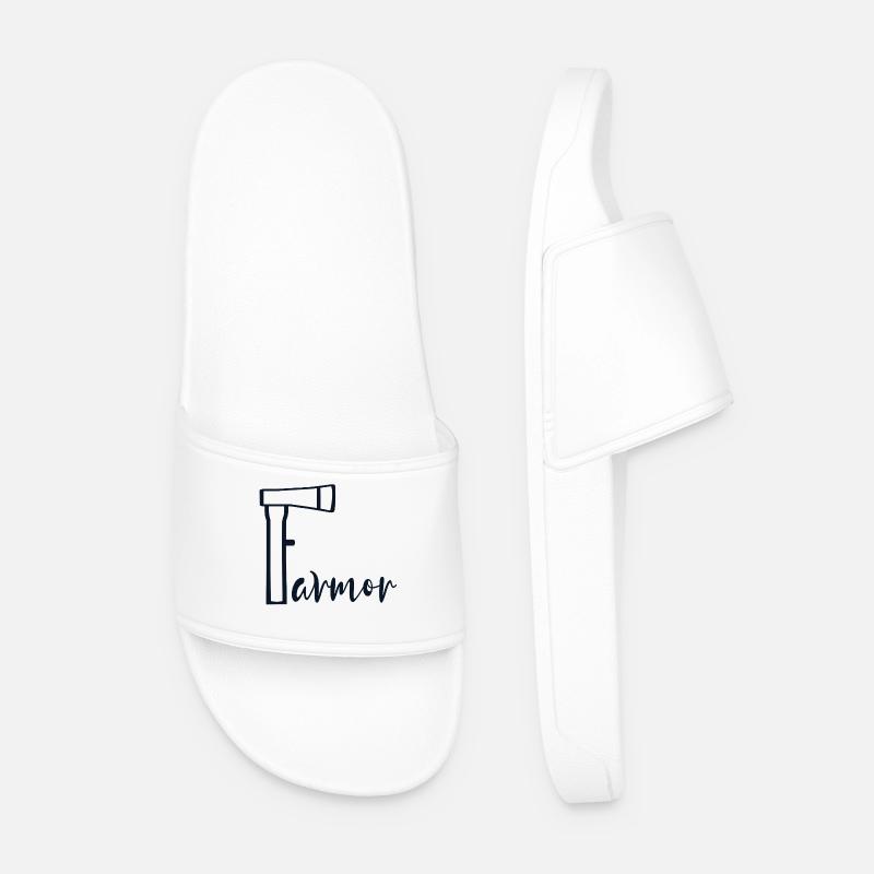 Oma Axe - Männer Badelatschen - Weiß