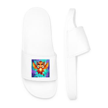 dragon - Men’s Pool Sliders - white - Front