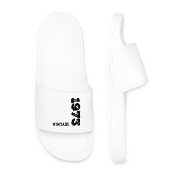 Vintage 1973 - Men’s Pool Sliders - white - Front