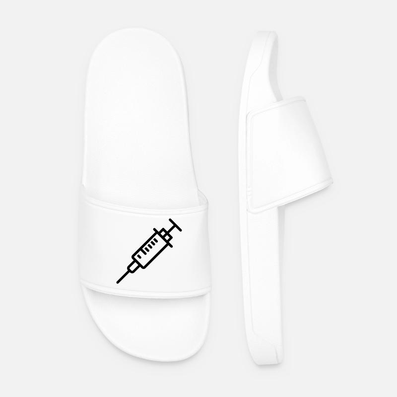 syringe - Men’s Pool Sliders - white