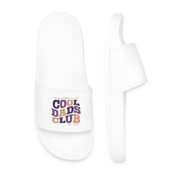 Cool Dads Club - Dad-to-be 2026 Gift - Men’s Pool Sliders - white - Front