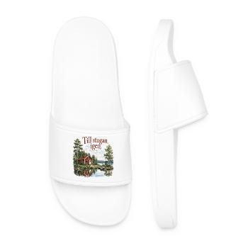 De Retour au Chalet Nostalgie Suédoise - Claquettes Homme - blanc - Devant