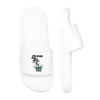 Pélican Brun Plongeon Mer Dive Pelican - Claquettes Homme - blanc - Devant