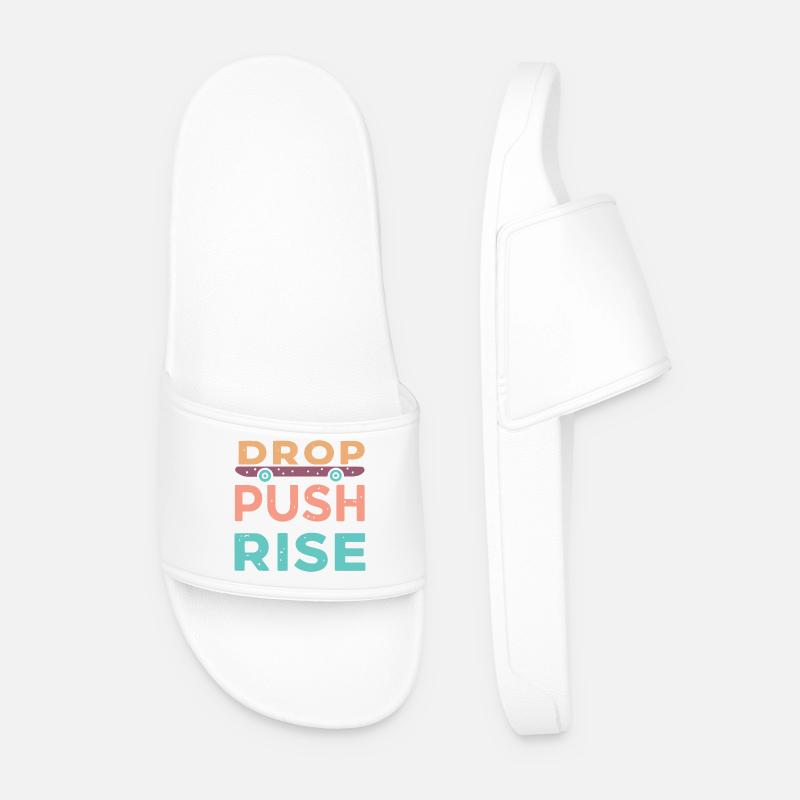 Drop Push Rise Skateboard - Claquettes Homme - blanc